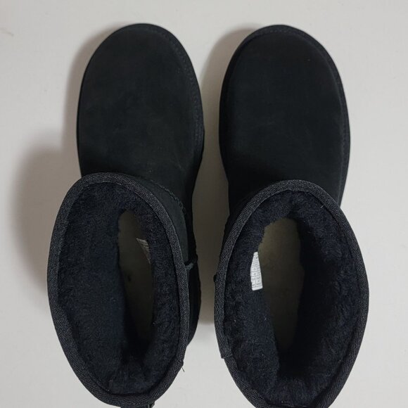 NEW UGG Classic Mini Platform Boots Womens 9 Suede Cozy Fur Whimsygoth Winter - Picture 4 of 10